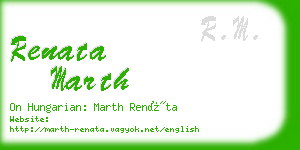 renata marth business card